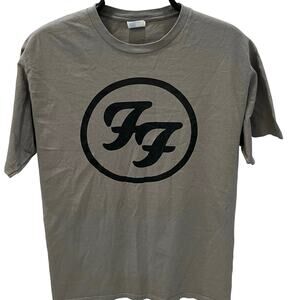 Port & Company Adult LG Foo Fighters Black Circle Logo Graphic T-shirt